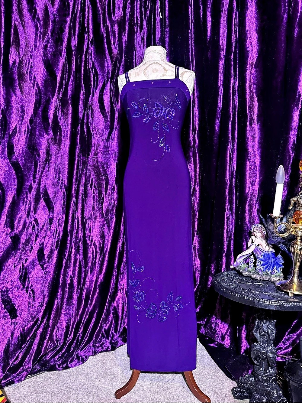 Purple Beaded Dress